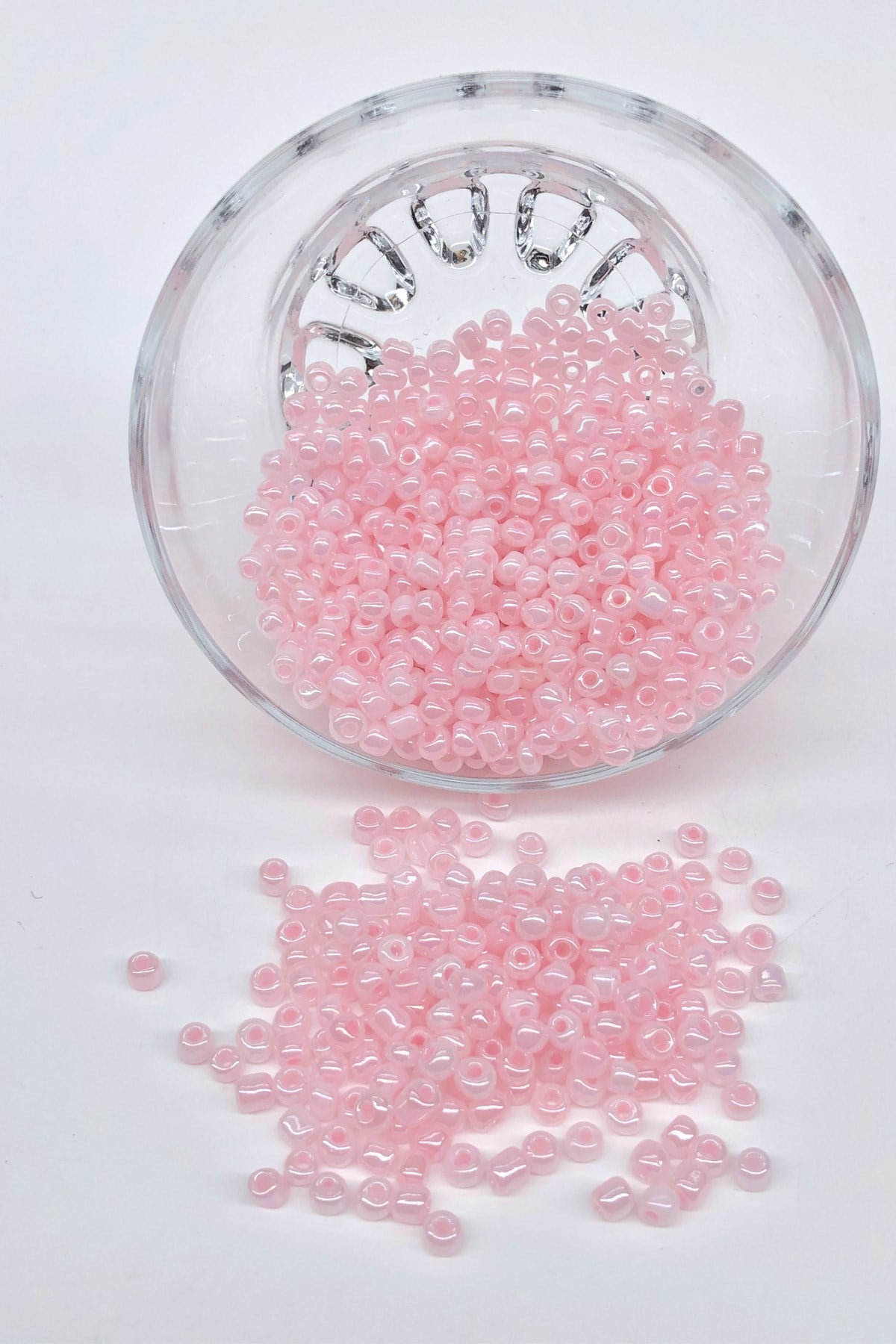 Bright Pink Sand Beads 4 mm