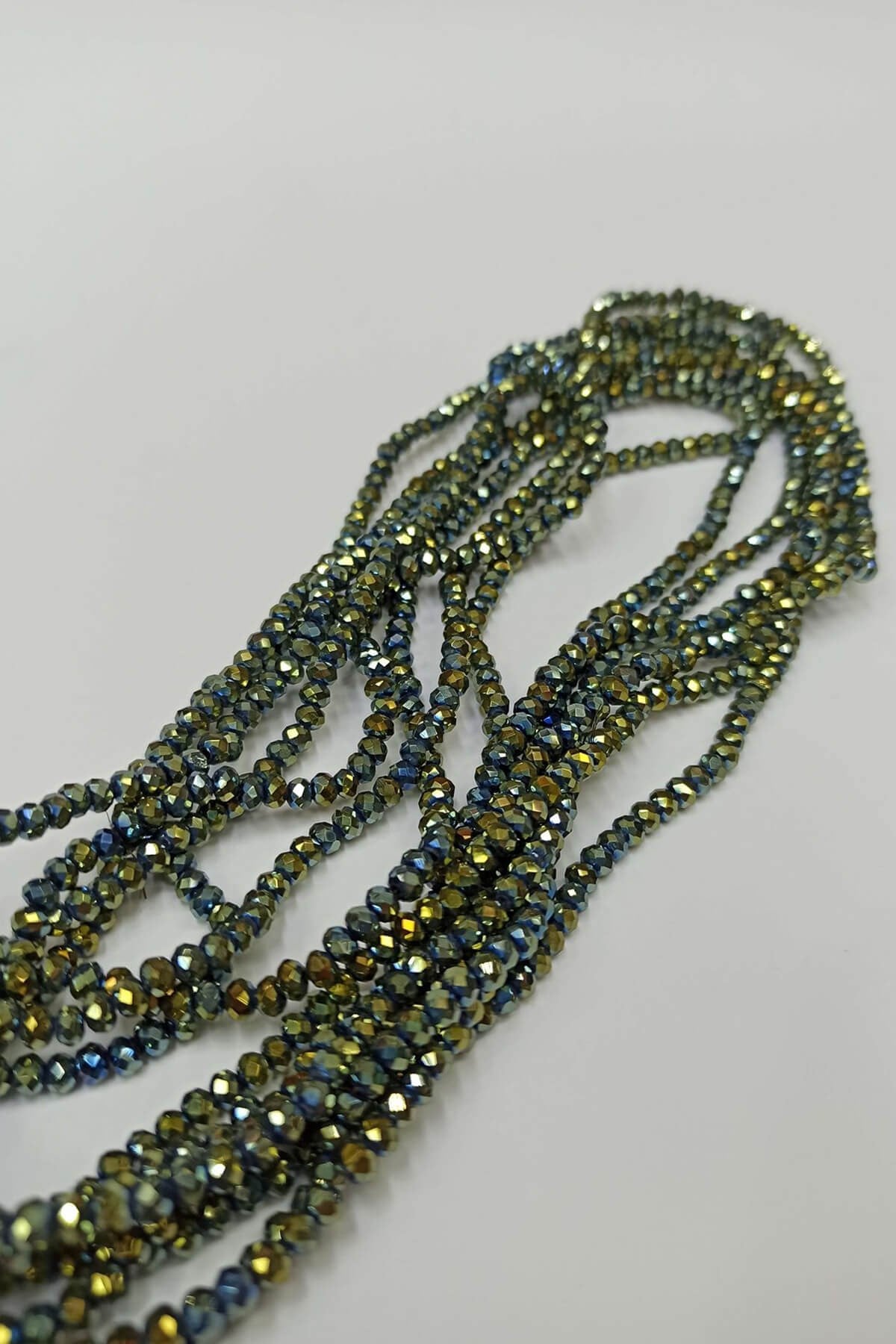 Shiny Green Crystal Beads 4 mm