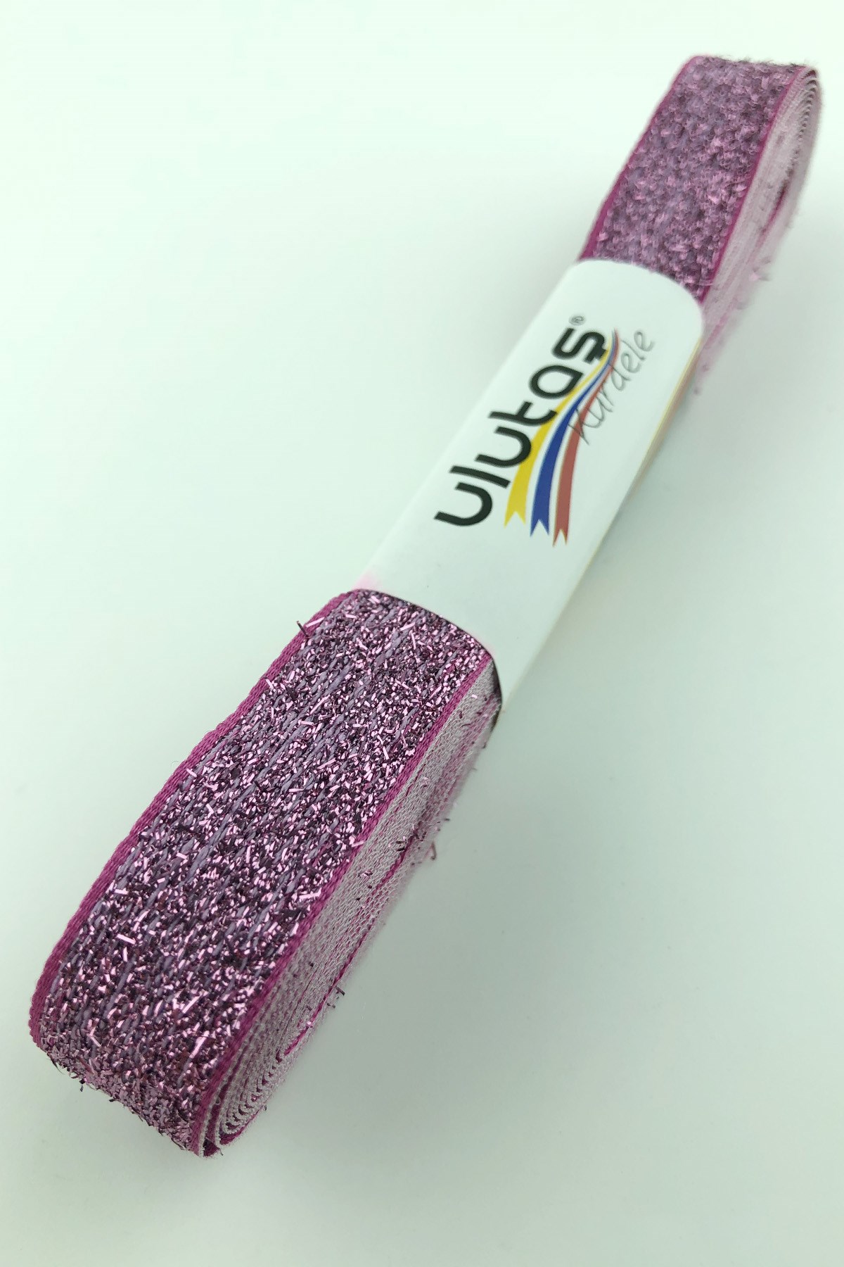 Pembe Kadife Simli Kurdela