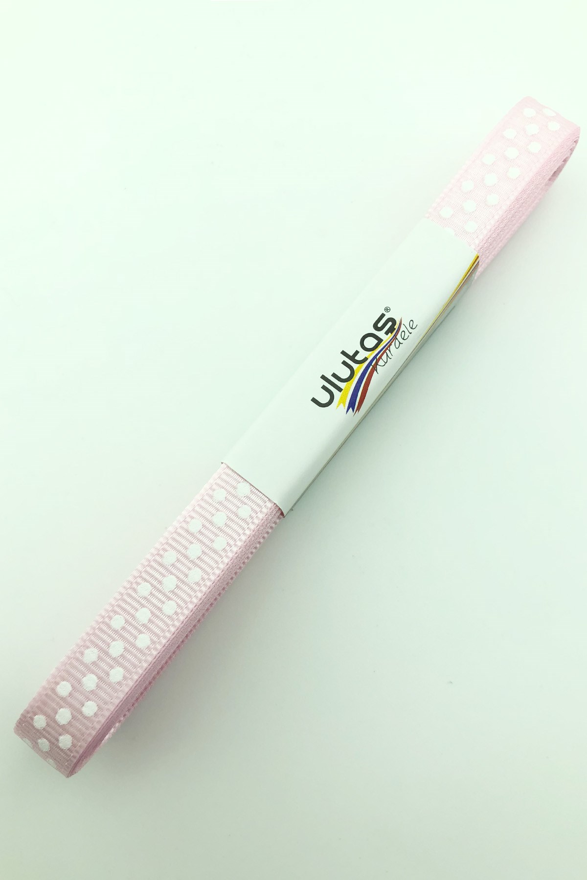 Pink Polka Dot Grosgrain Ribbon 1 cm