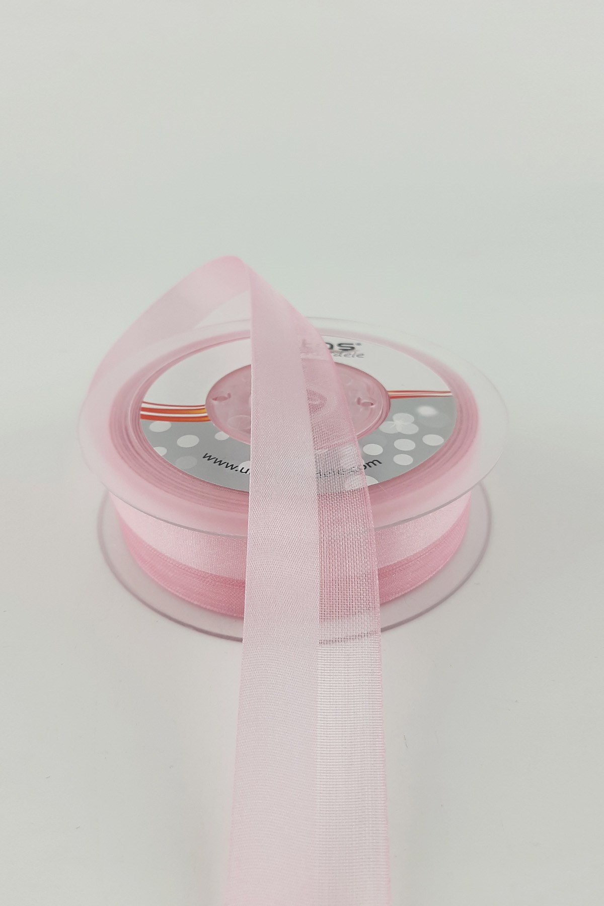 Pembe Su Yolu Kurdelesi 2,5 cm