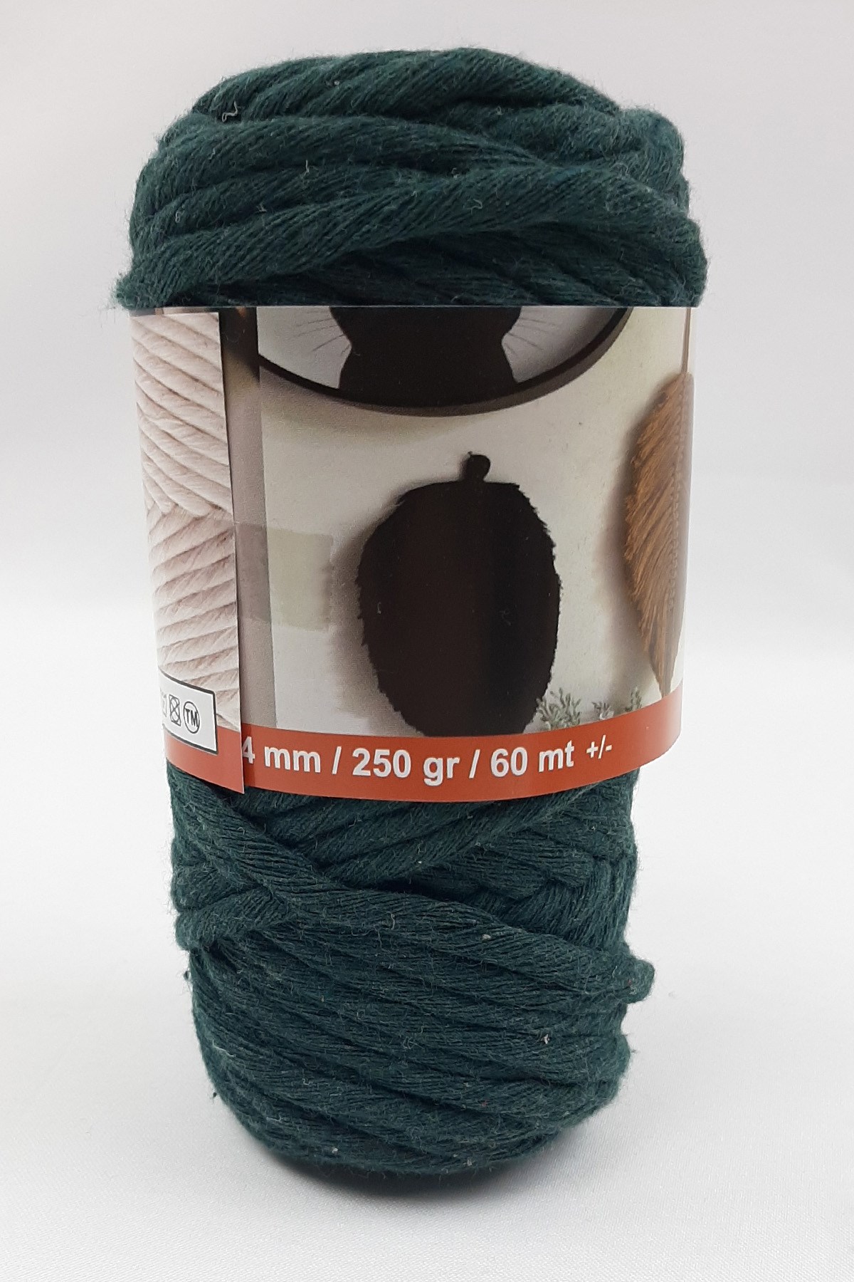 حبل تسريح ملتوي أخضر بترولي