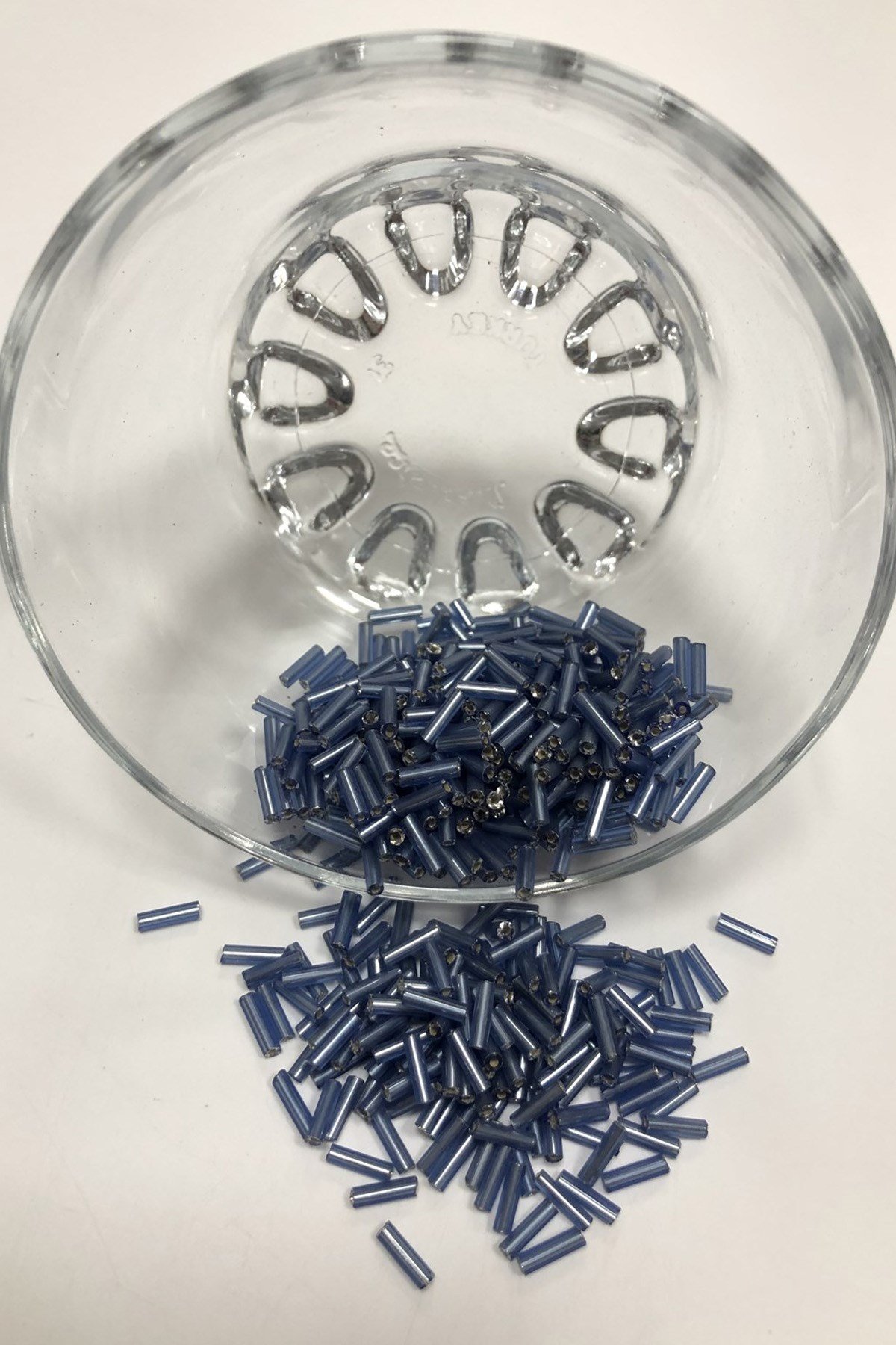 Peygam Çiceği Mavi Boru Boncuk 5 mm