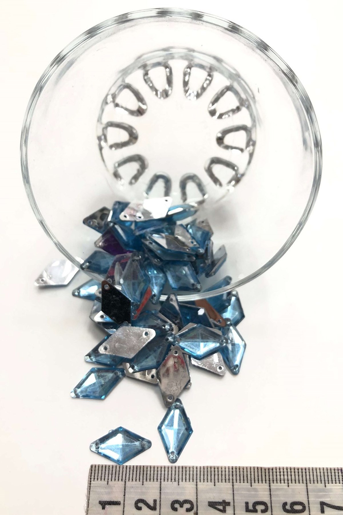 Plastic Stud Stone Shuttle Blue 20 gr