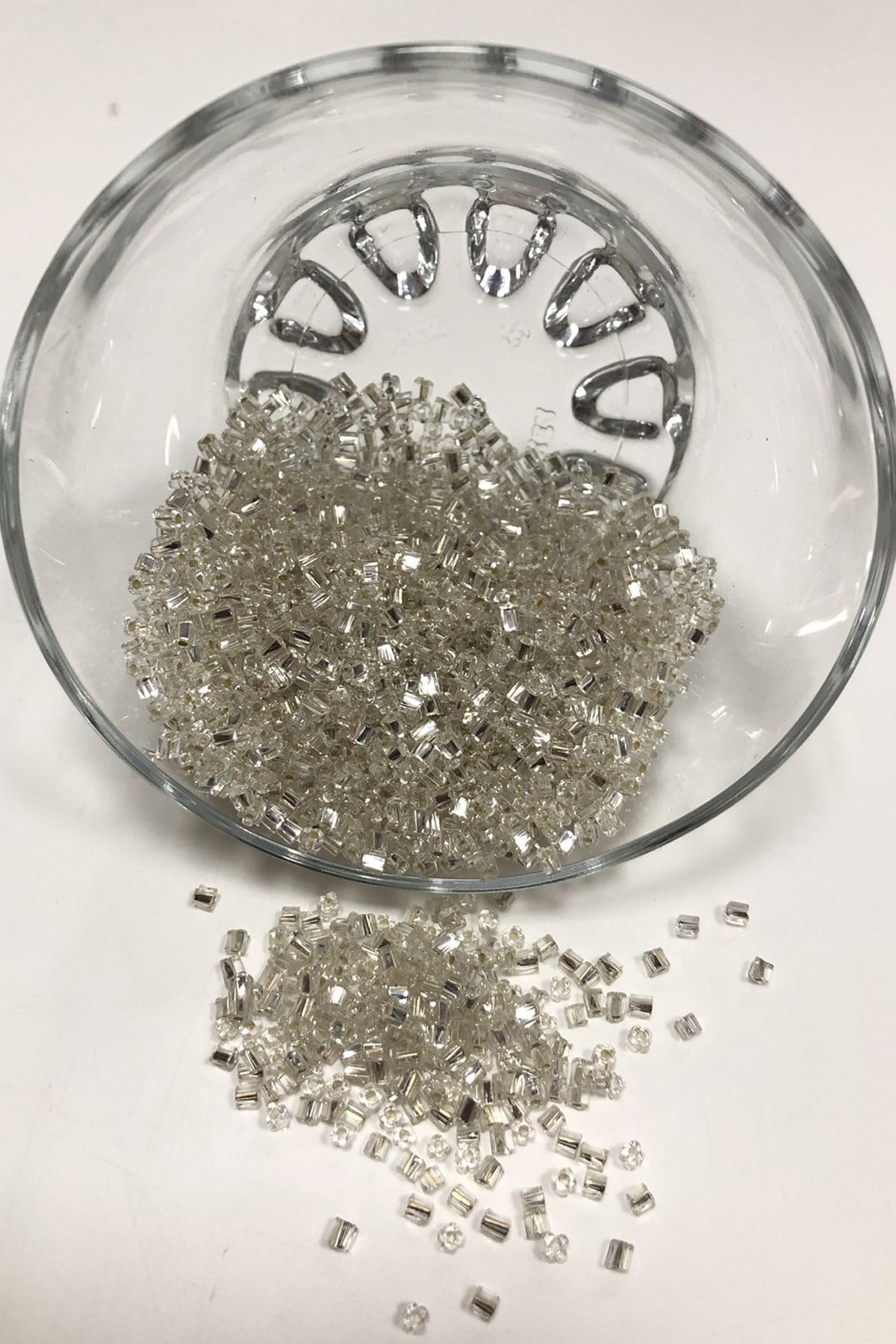 Preciosa Silver Color Cut Beads 50 gr