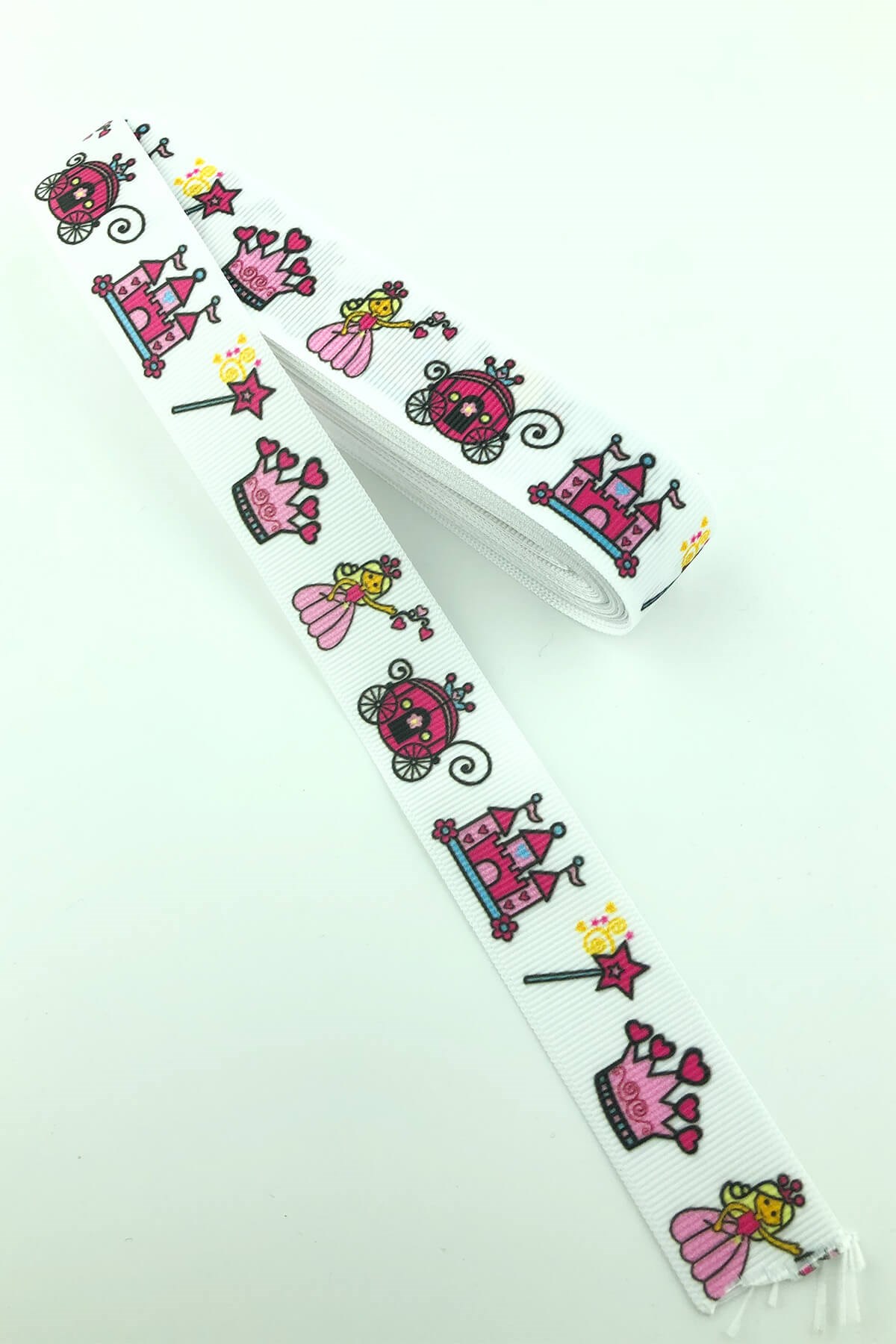 Prenses Tema Baskılı Grogren Kurdele 10 Mt