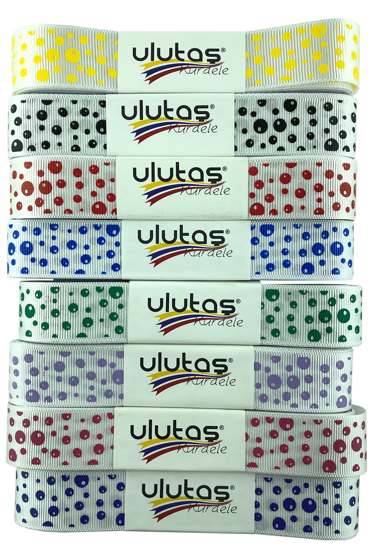 Puanlı Baskı Grogren Kurdele 2,5 cm