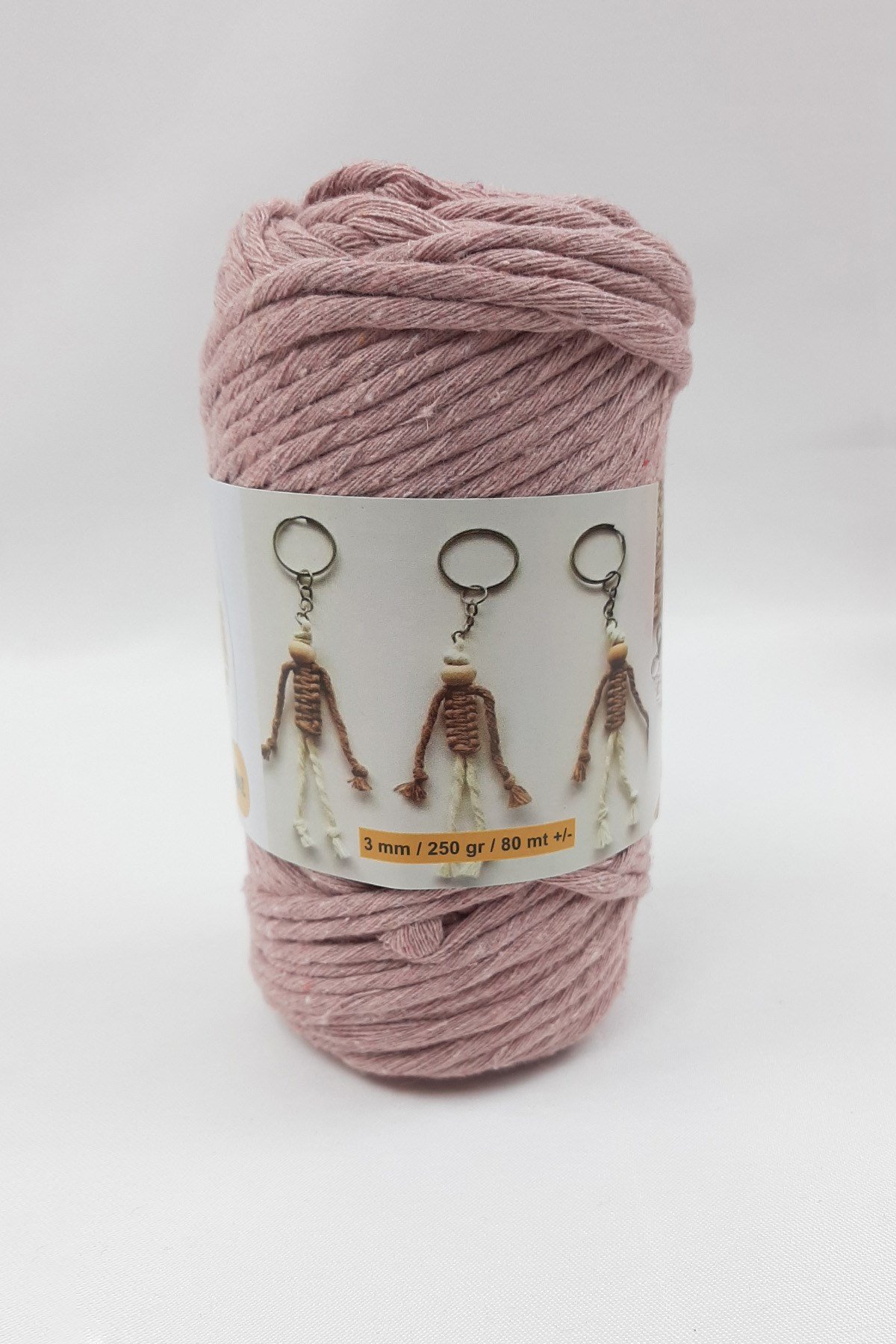 Pudra İnce Büklüm Makrome