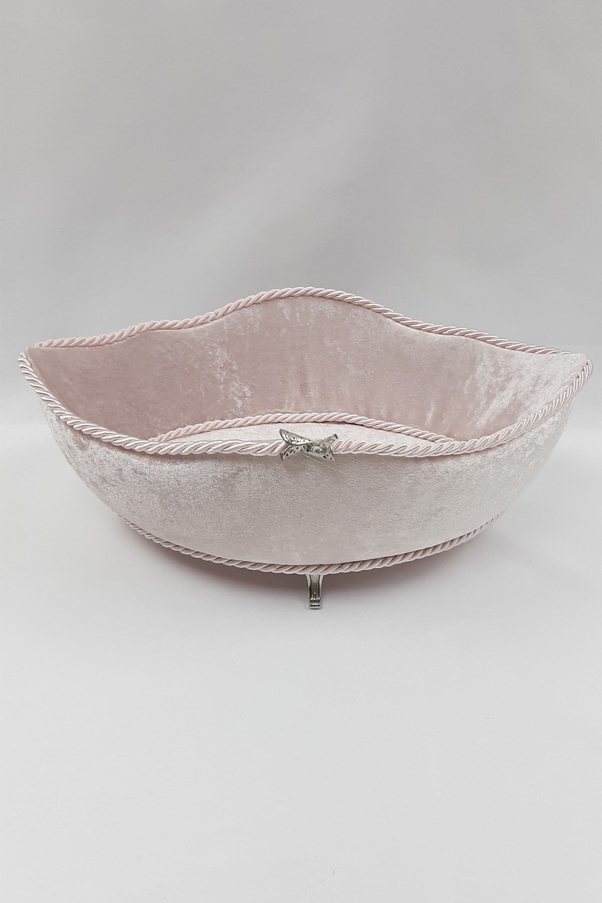 Pudra Kadife Kaplı Gondol Kutu