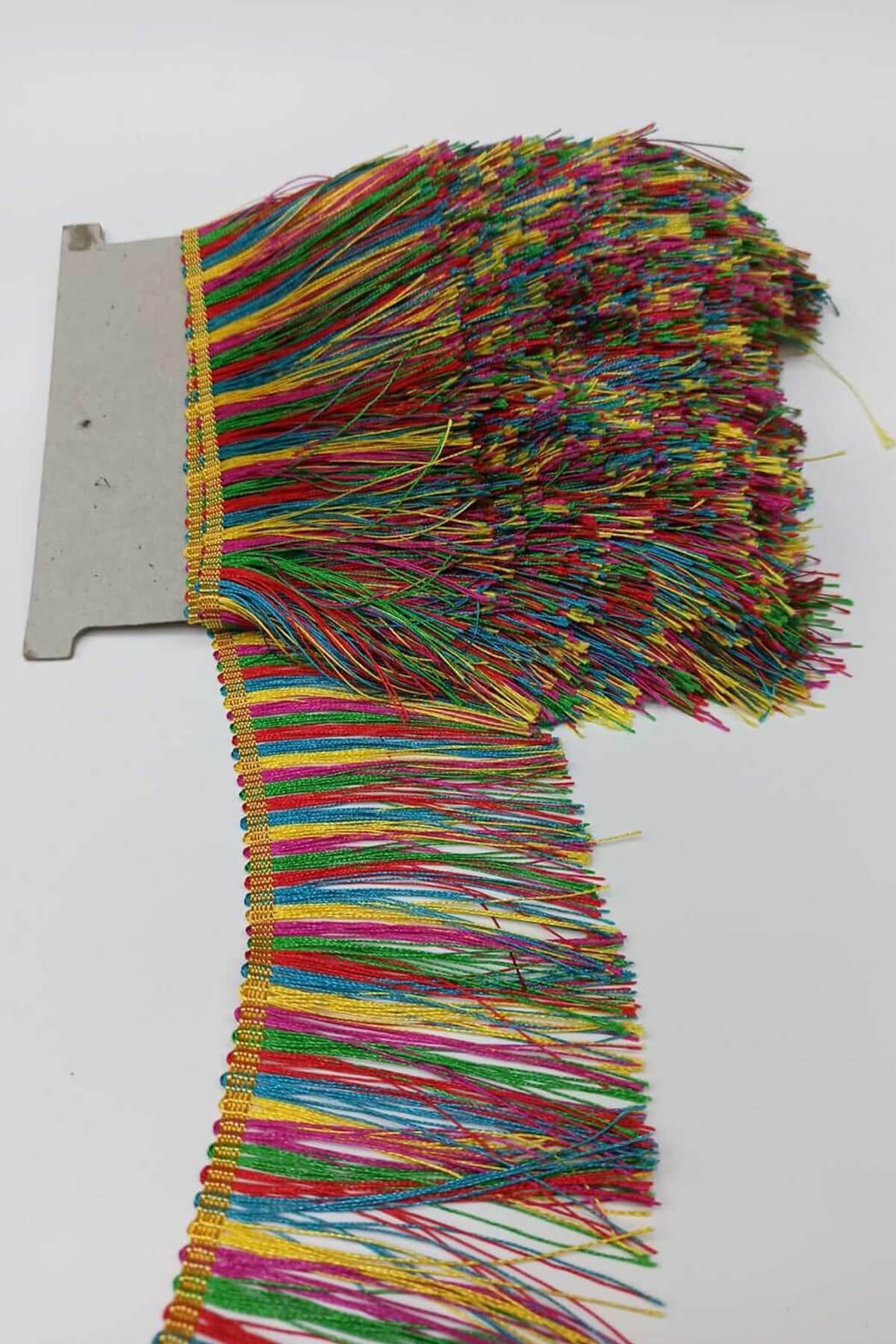 Rengarenk Püskül Saçak Şerit