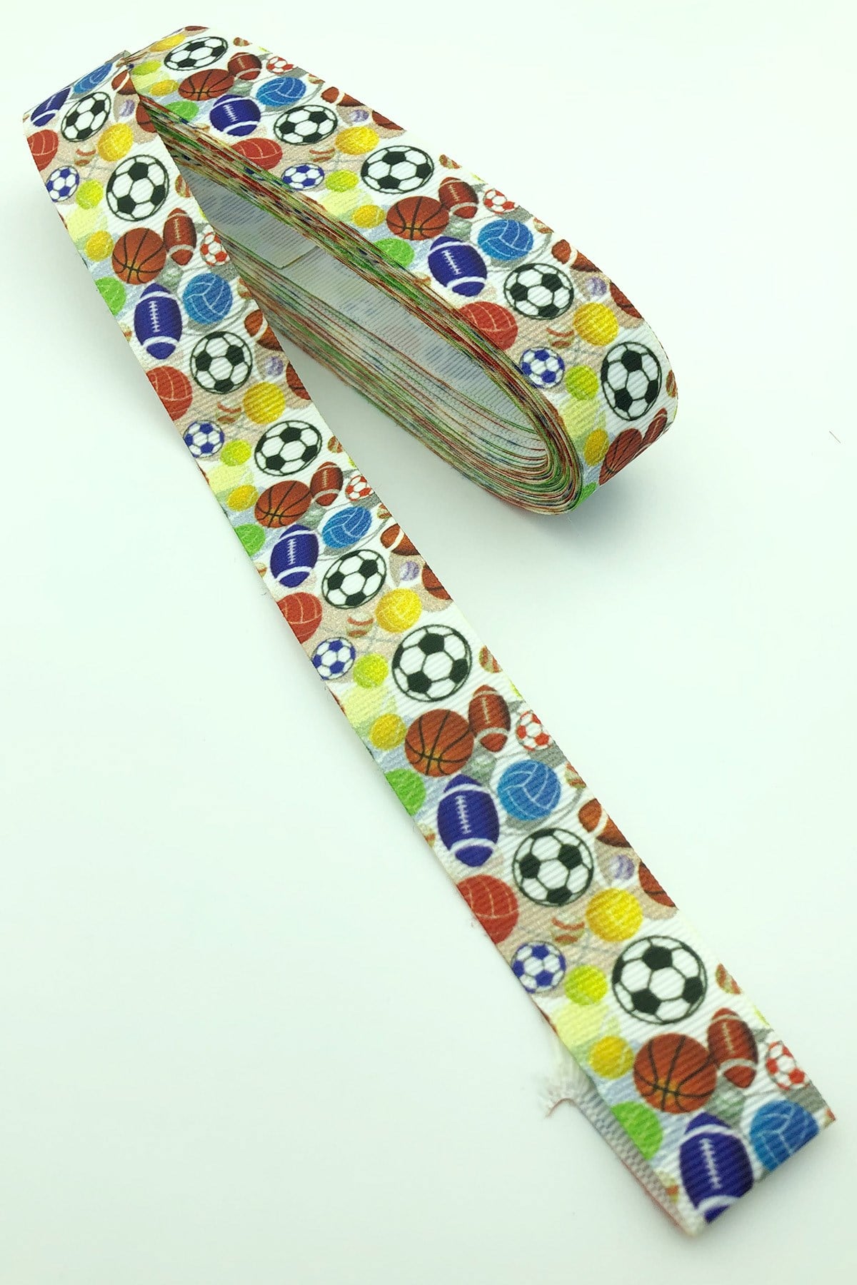 Colorful Ball Printed Grosgrain Ribbon 10 Mt