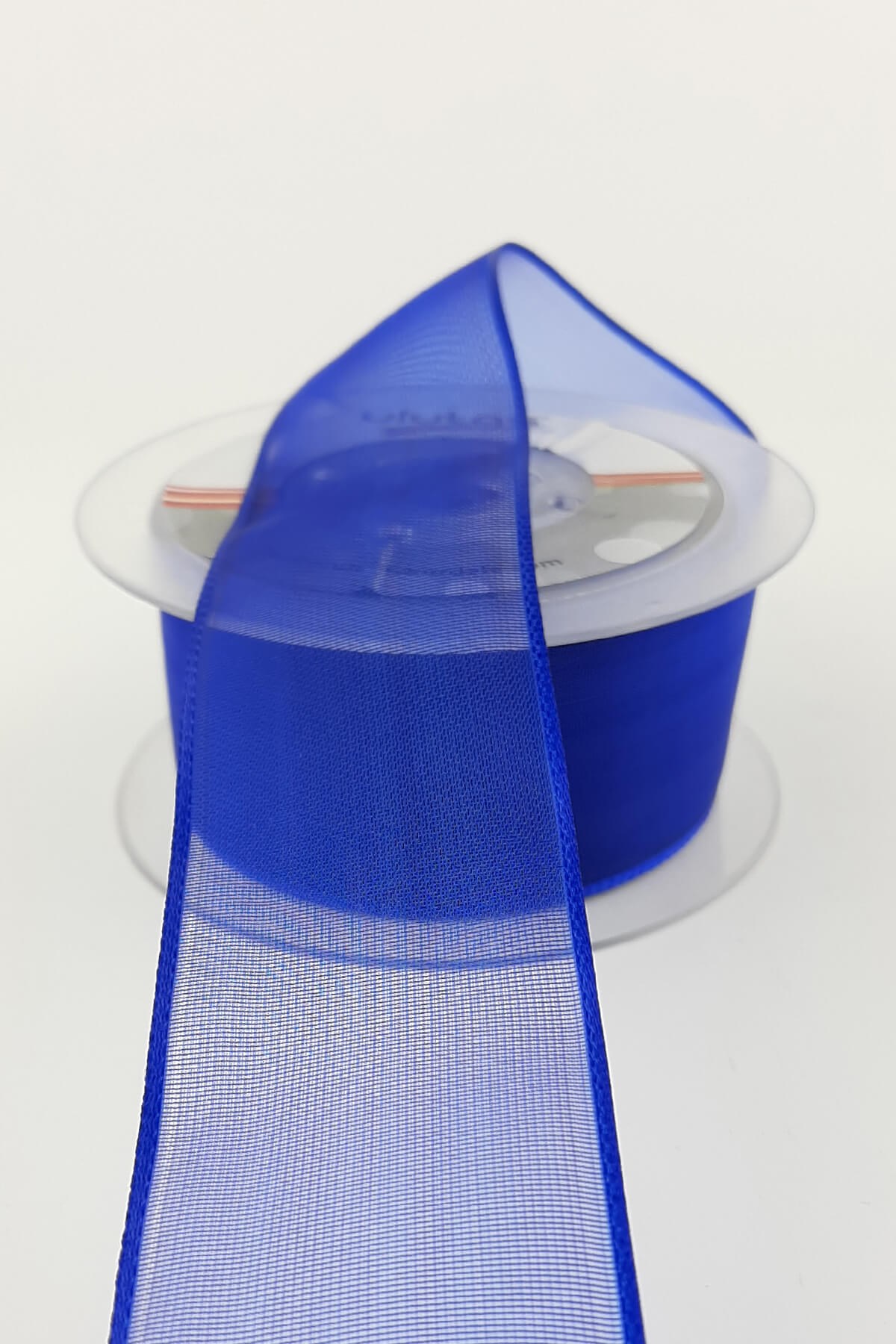 Sax Blue Flat Chiffon Ribbon 20 mt