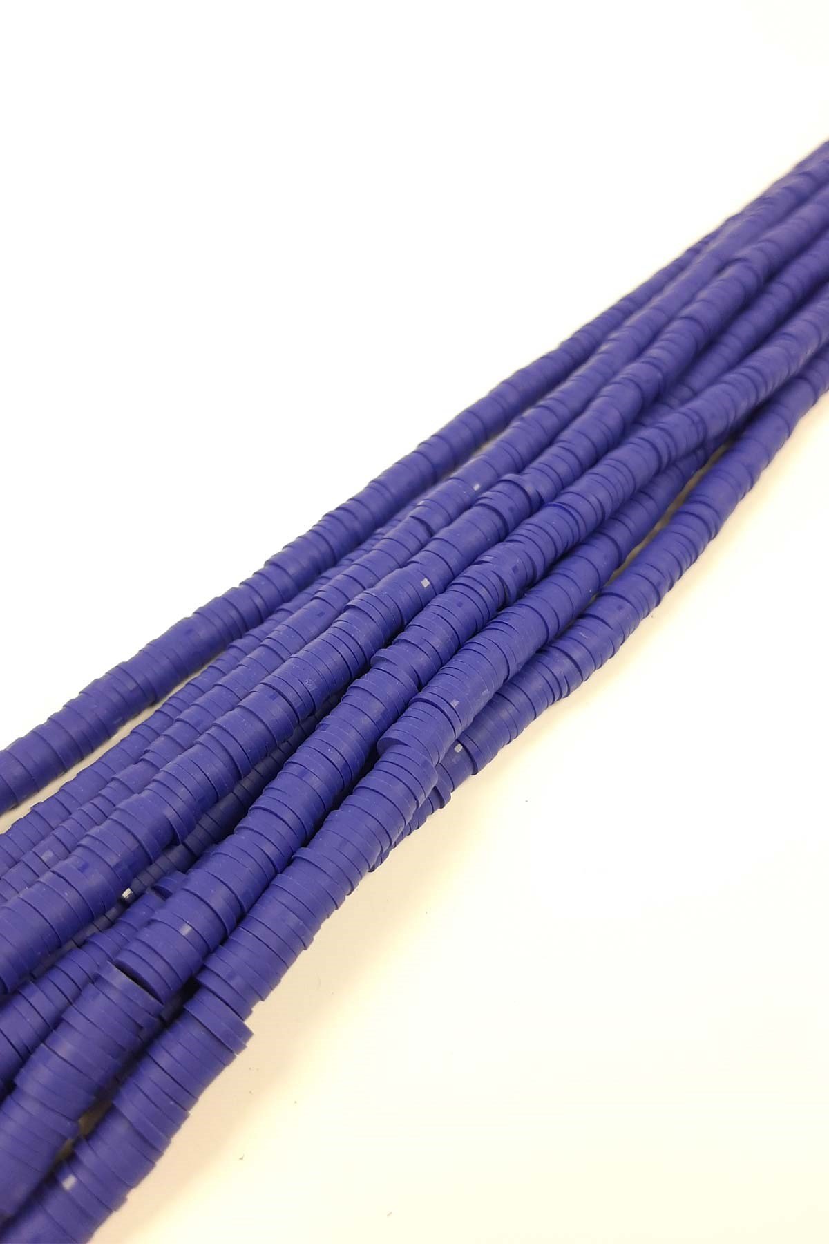 Saks Mavi Hamur Boncuk Fimo