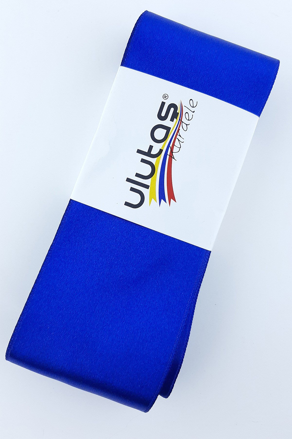 Saks Mavi Saten Kurdele 6 cm 10 Mt