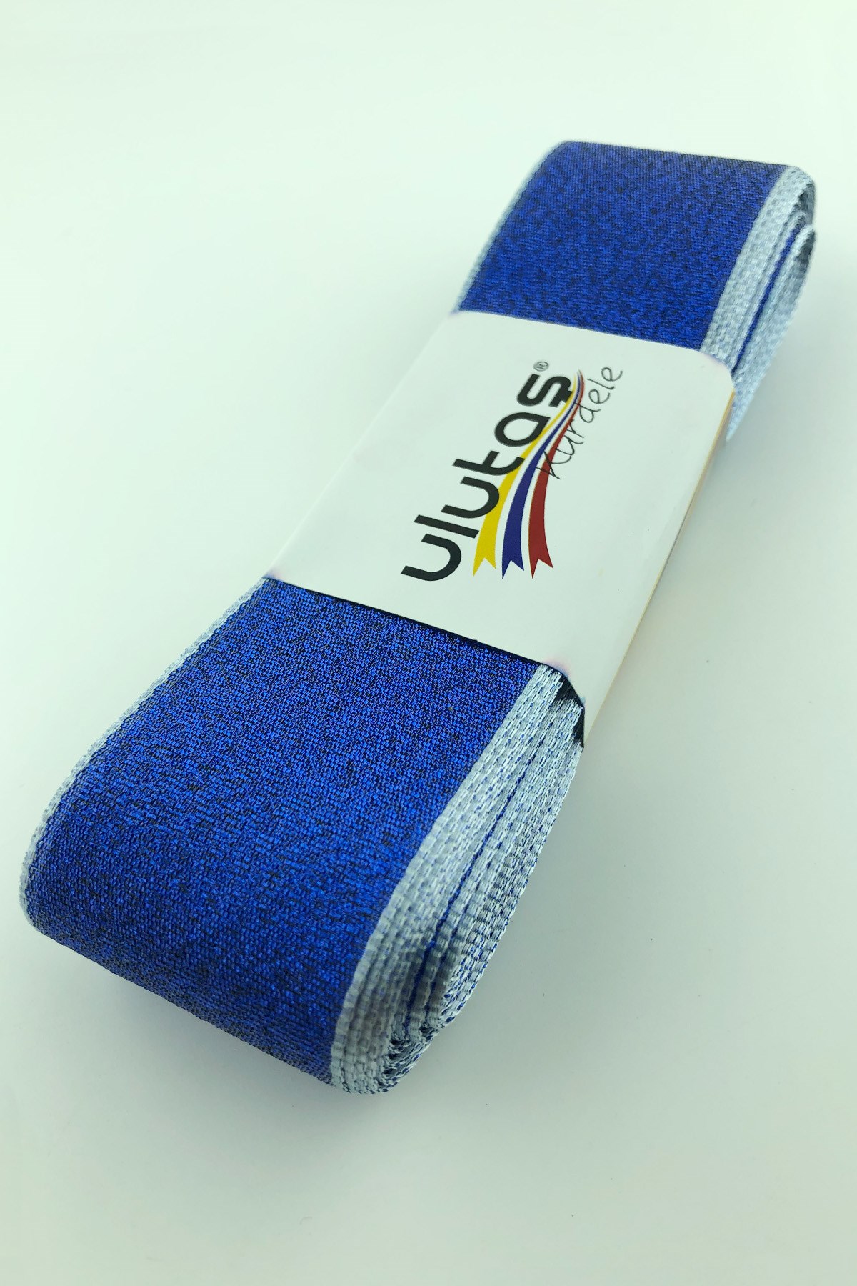 Sax Blue Glitter Ribbon 3,5 cm