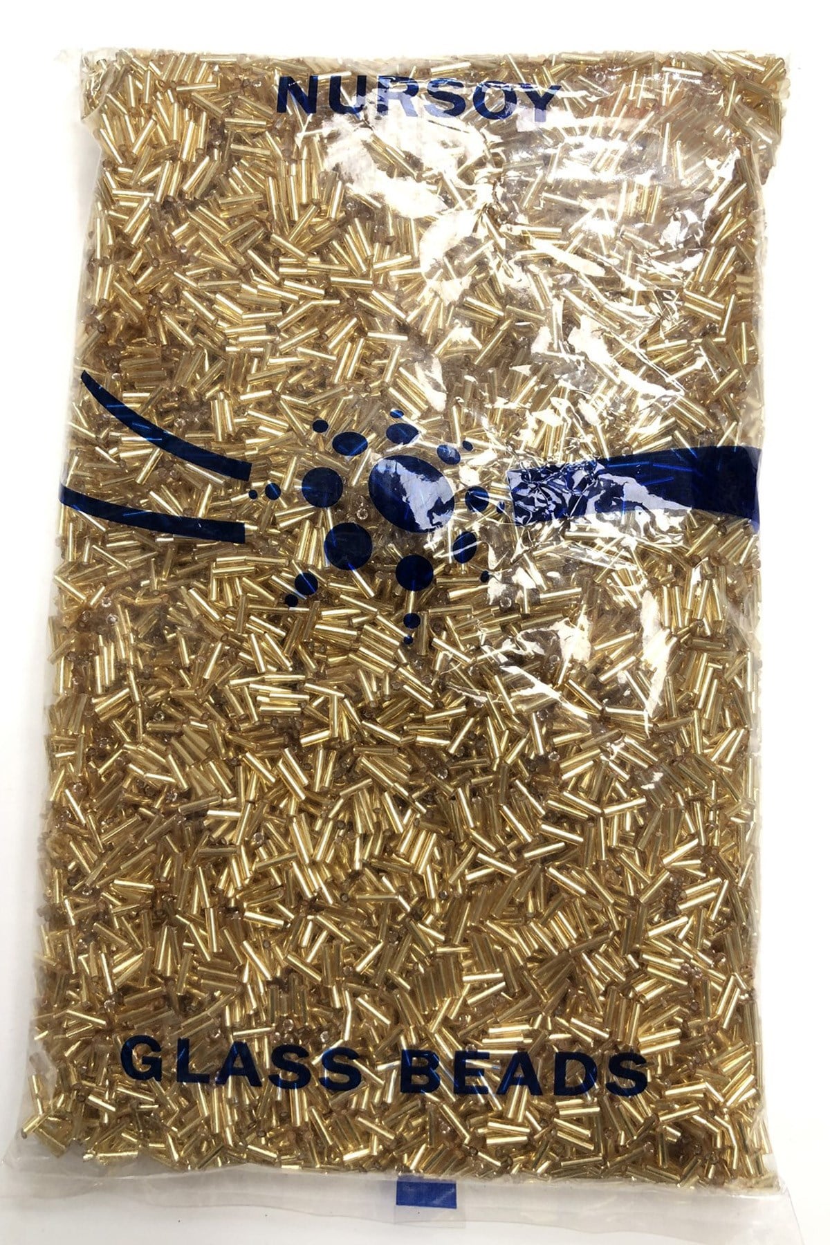 Sarı Boru Boncuk 5 mm  500 gr
