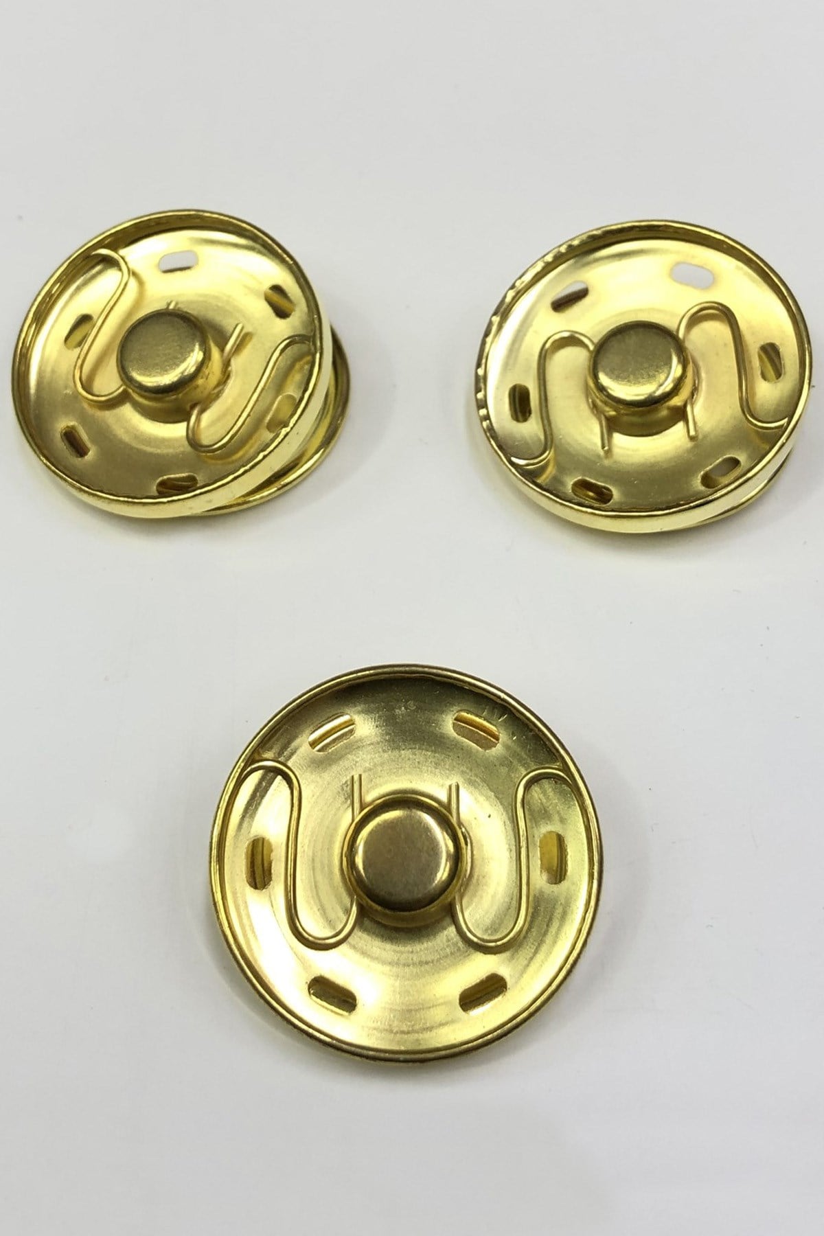 Yellow Metal Snap 2,5 cm (1 piece)