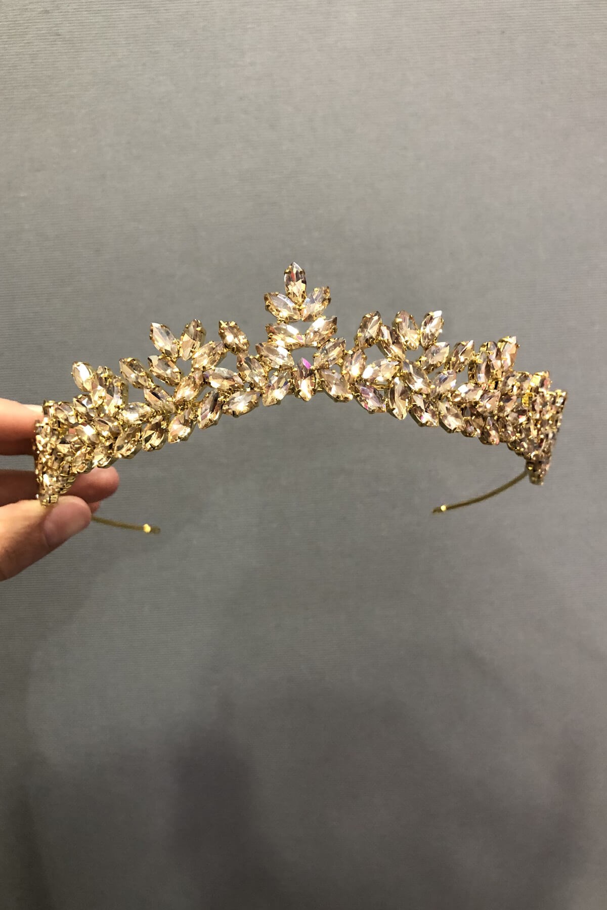 Honey Color Henna Bridal Crown