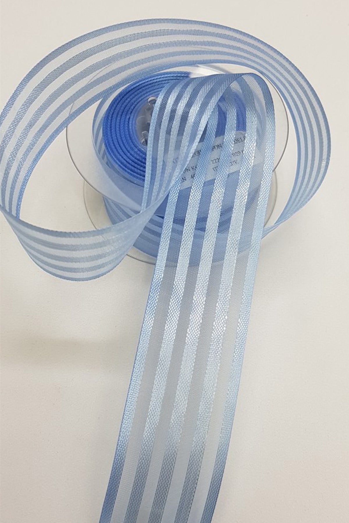 Saten Çizgili Şifon Kurdele  4Cm