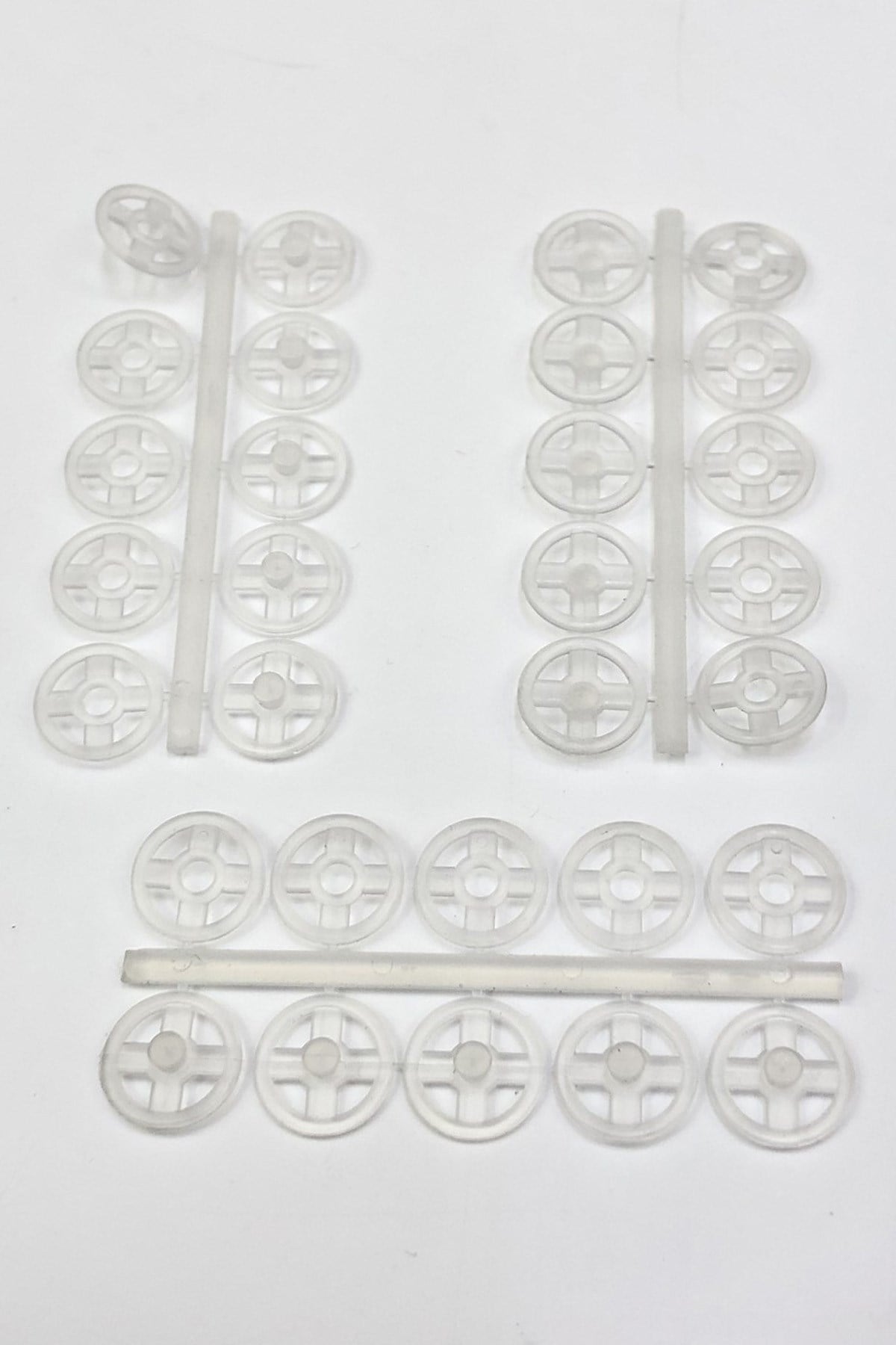 Transparent snap fastener 1 cm (5 pcs.)