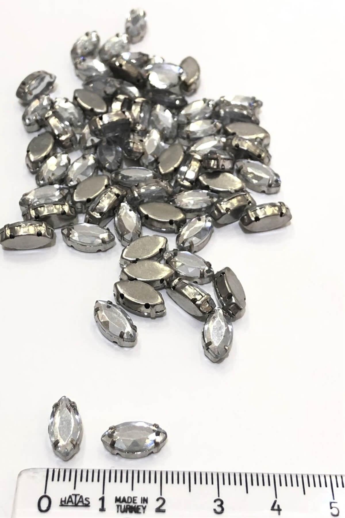 حجر مكوك شفاف 10 قطع