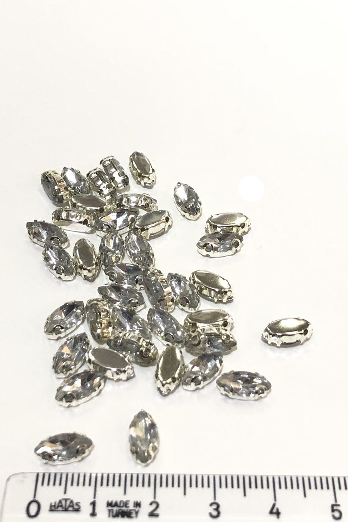 حجر مكوك شفاف 10 قطع