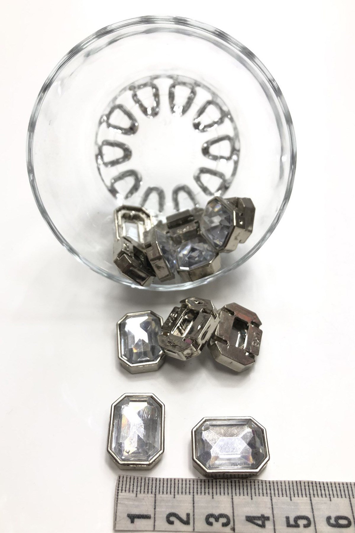 Şeffaff Dikdörtgen Dikme Taş 10 adet