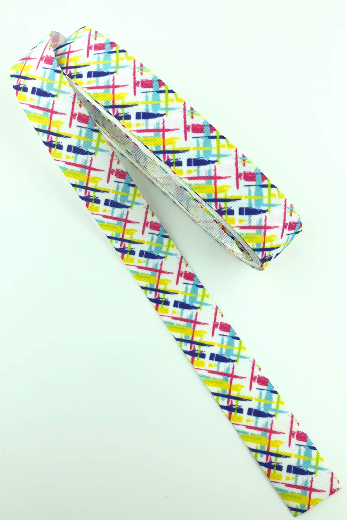 Serbest Temalı Baskılı Grogren Kurdele 10 Mt