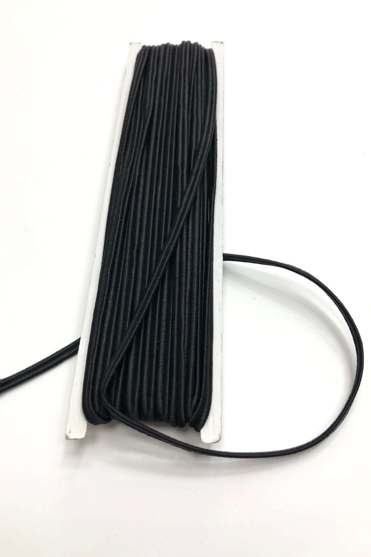 Black Baby Rubber Tire Double Row 0.5 cm (1 mt)