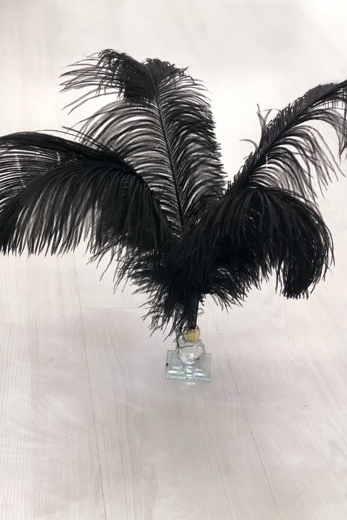 Siyah Deve Kuşu Tüyü 45-50 cm 1 adet | Hayalperest