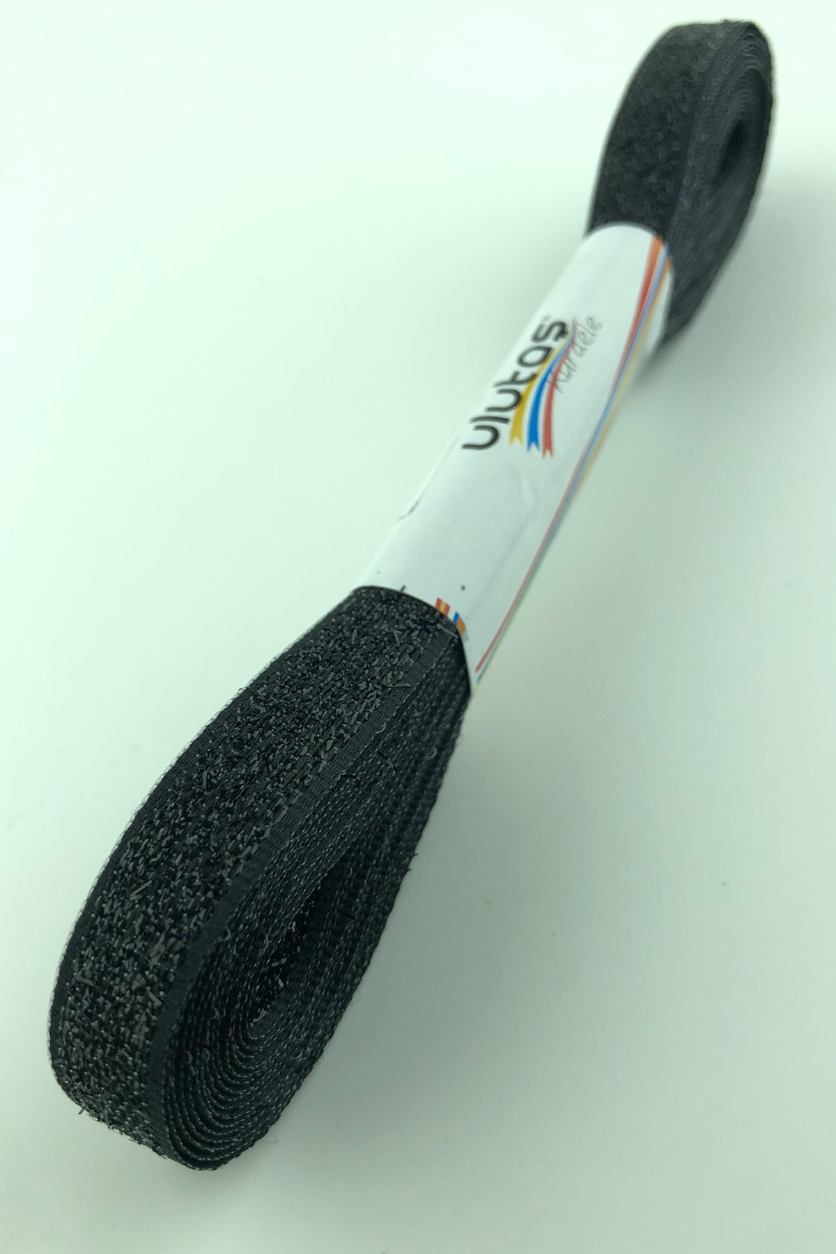 Black Velvet Glitter Ribbon 1 cm