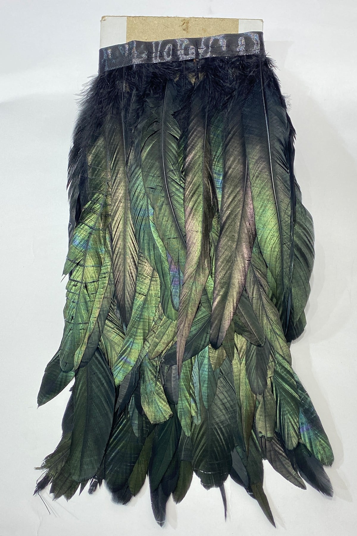 Black Long Chandel Feather 1 mt