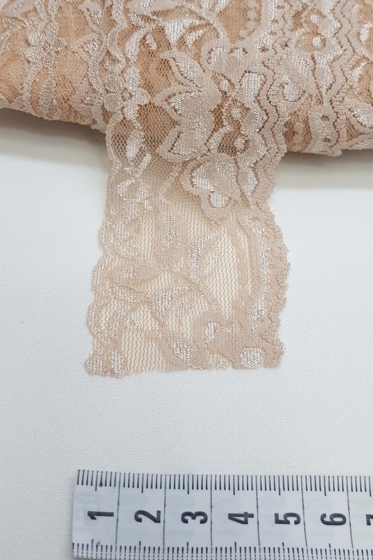Somon Likralı Esnek Dantel Şerit