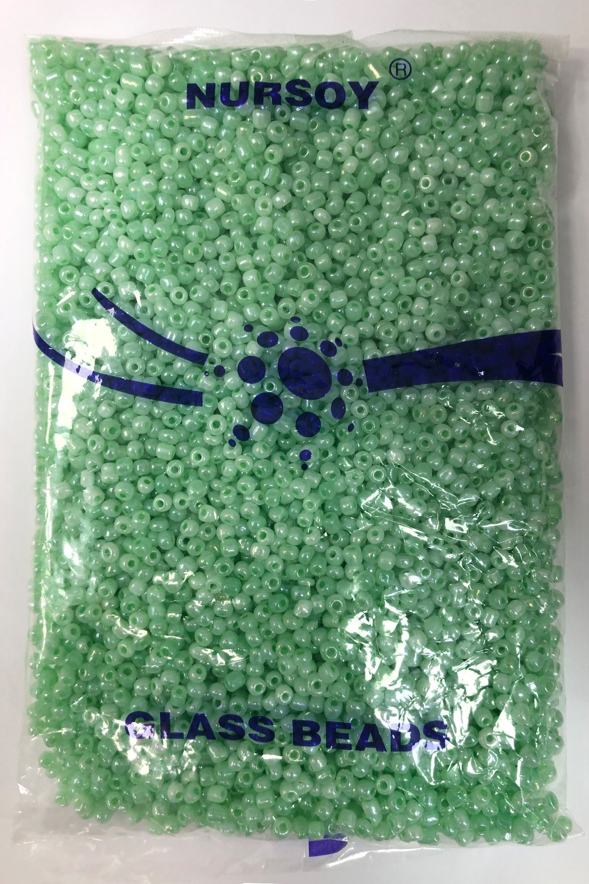 Water Green Sand Beads 4 mm 500 gr