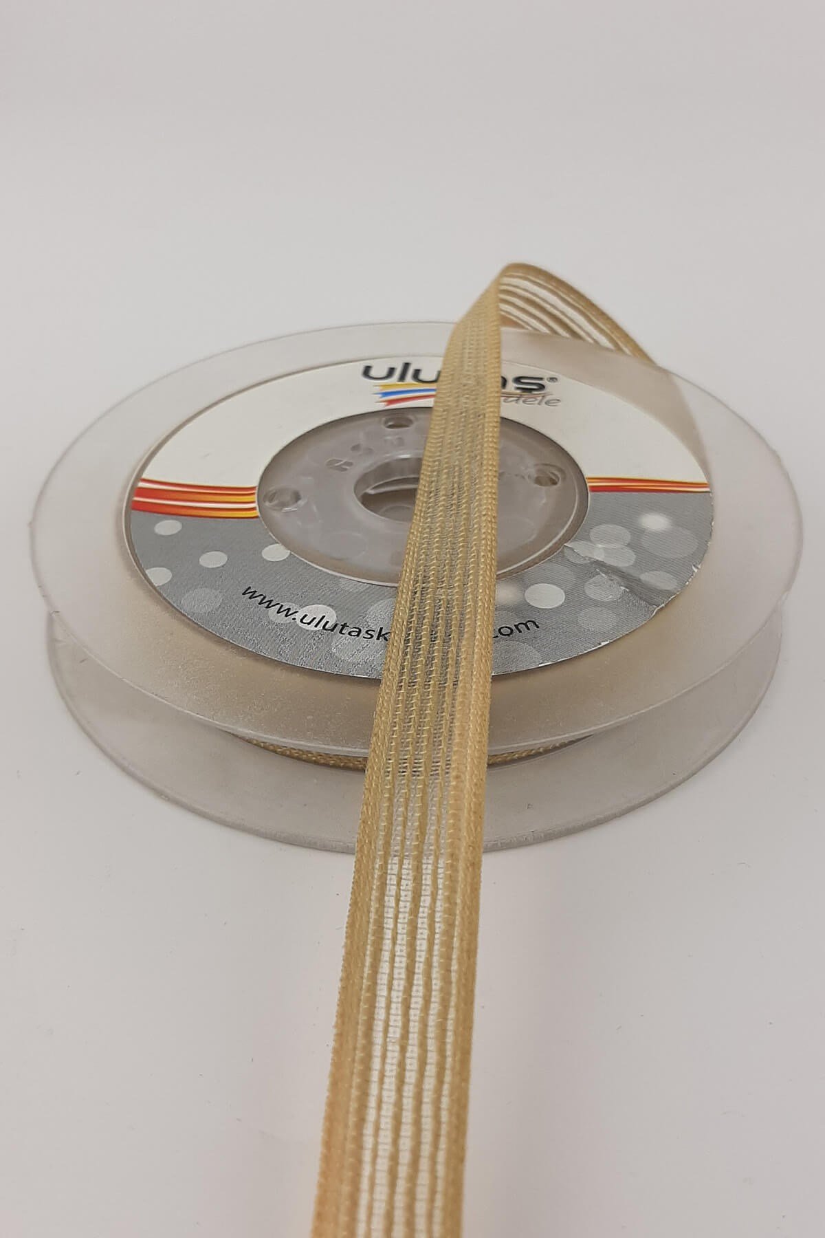 Sütlü Kahve Keten Efektli Kurdele 1 cm 10 mt