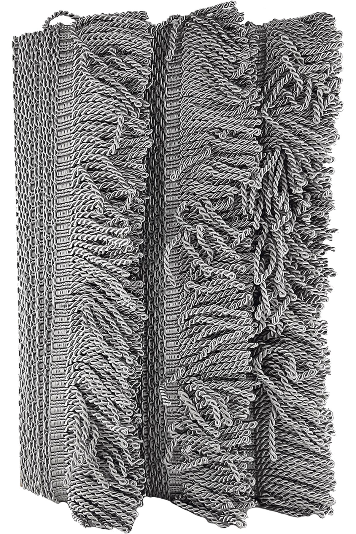 Stone Color Gray Twisted Bouillon Fringe Tassel 7 cm