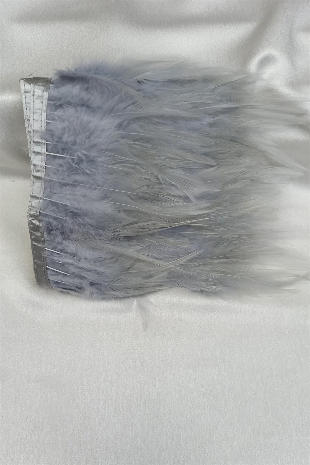 Wholesale Light Gray Rooster Feather