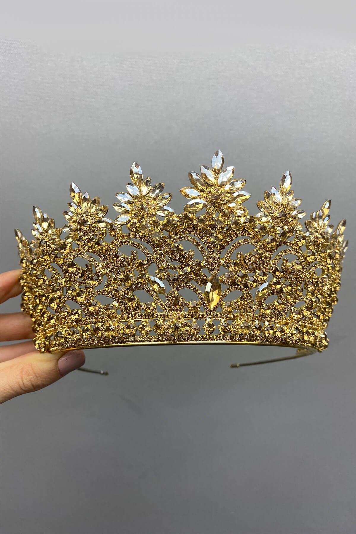Wholesale Honey Color Angelina Bridal Henna Crown