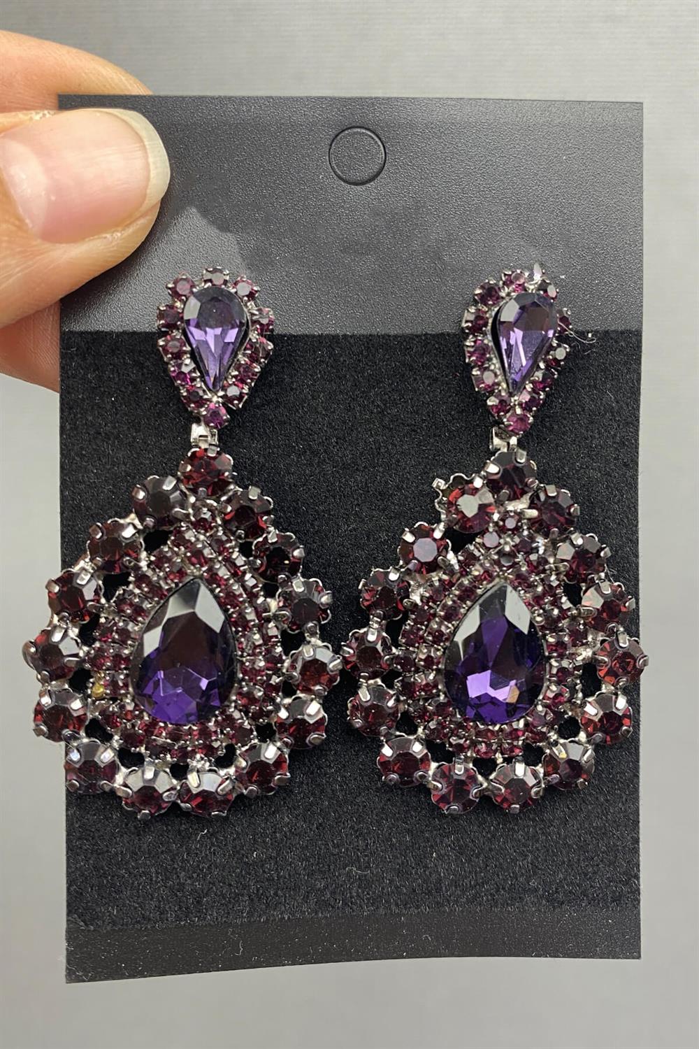 Wholesale Drop Stone Earrings