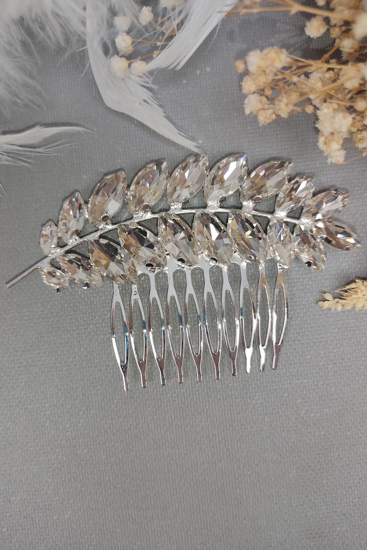 Wholesale Bridal Hair Clip with Crystal Stone and Comb 2 Pieces