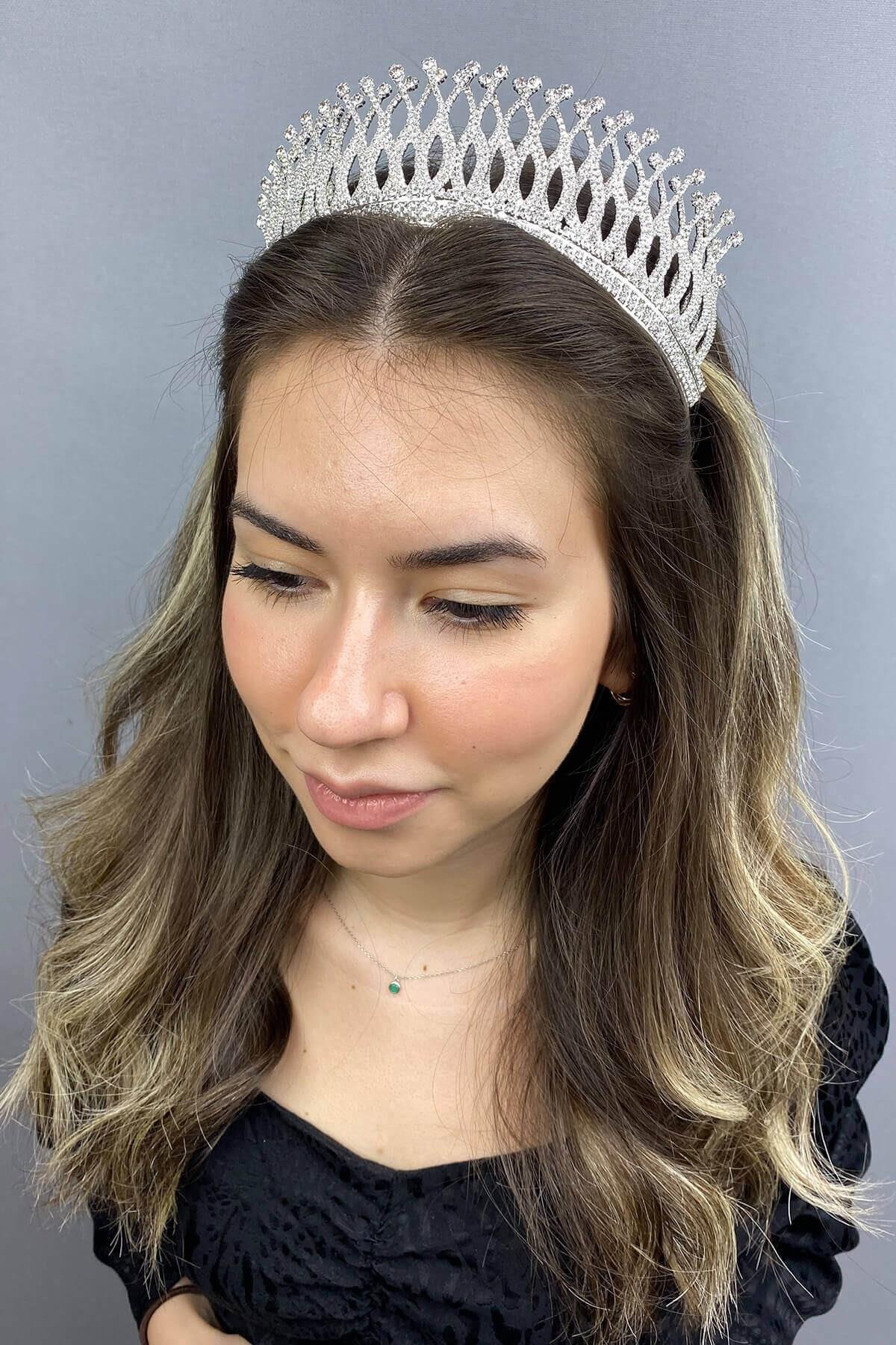 Wholesale Silver Lina Bridal Crown