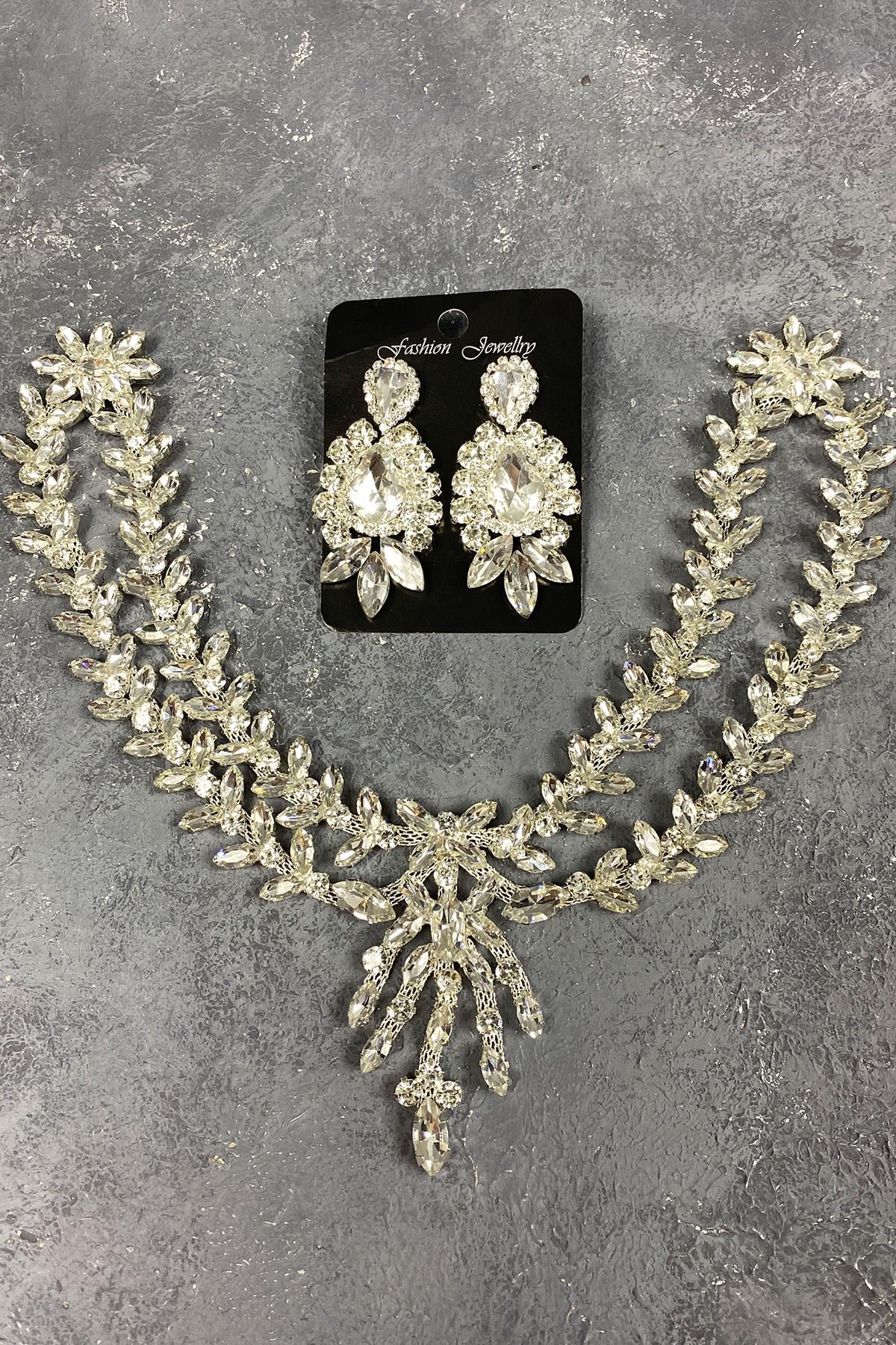 Wholesale Silver Sultan Pediment Bridal Henna Hair Accessory And Earrings