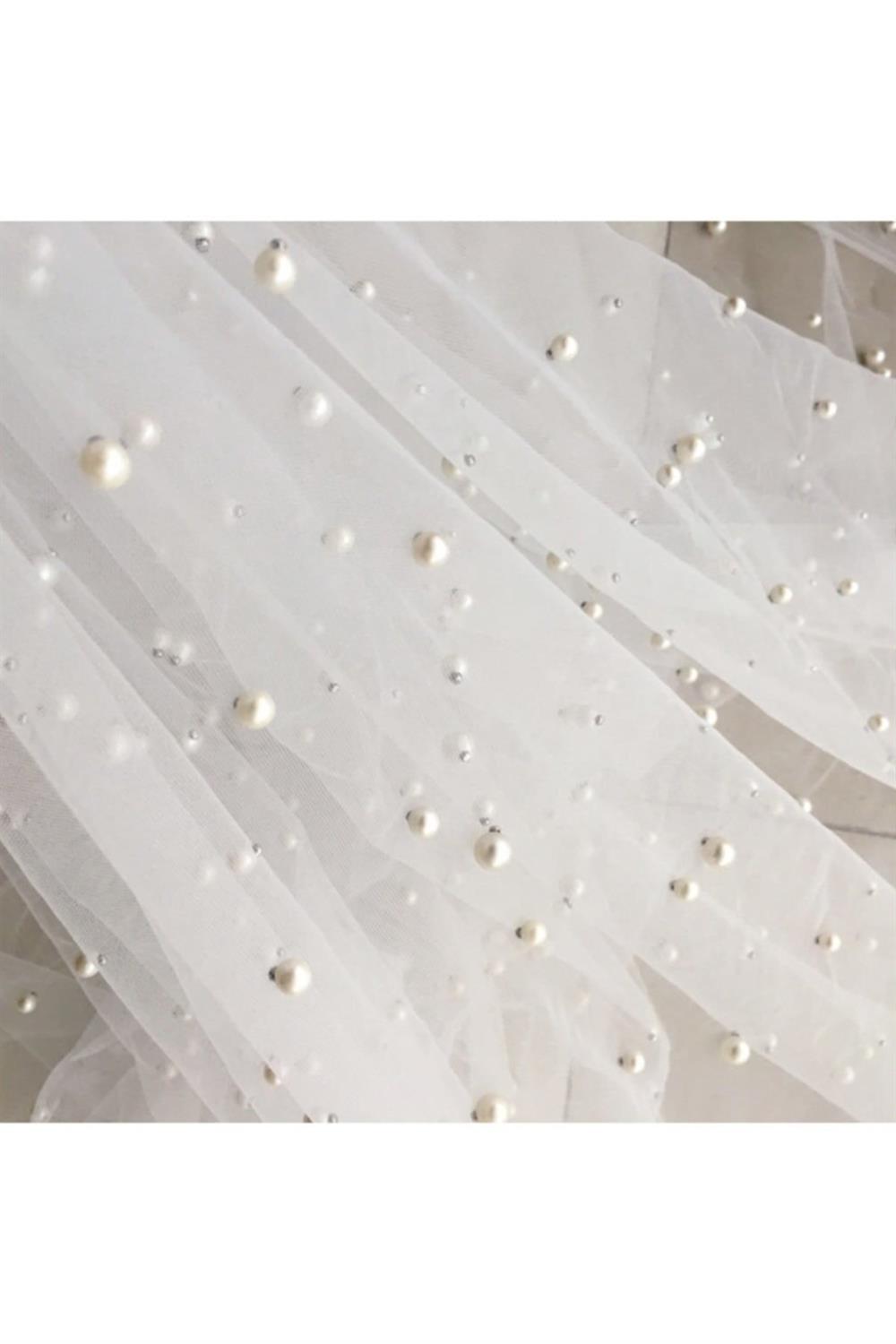Wholesale Pearl Bridal Veil Fabric
