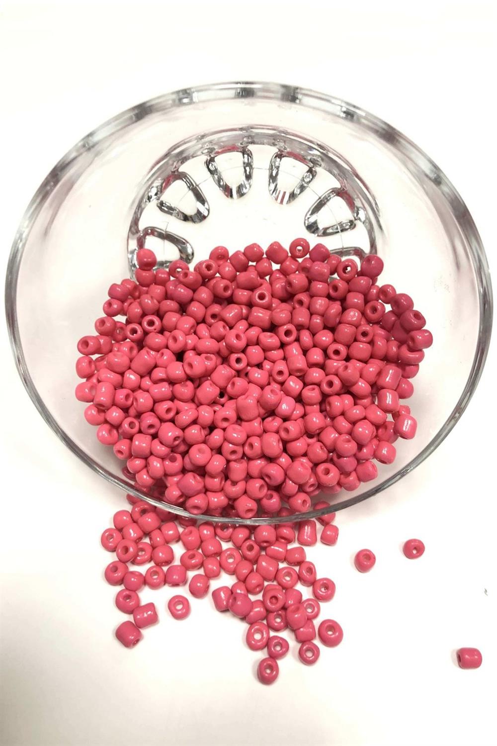 Wholesale Clove Pink Sand Beads Medium Size 4 mm 50 gr