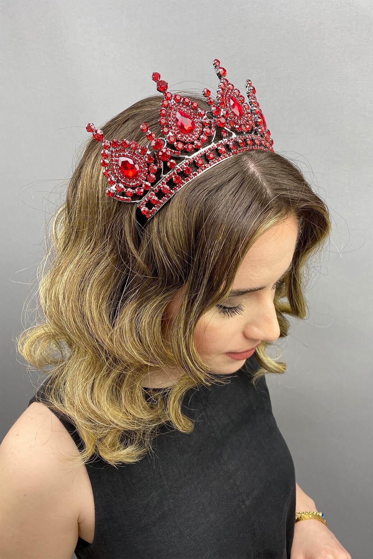 Wholesale Red Ahu Model Bridal Henna Crown