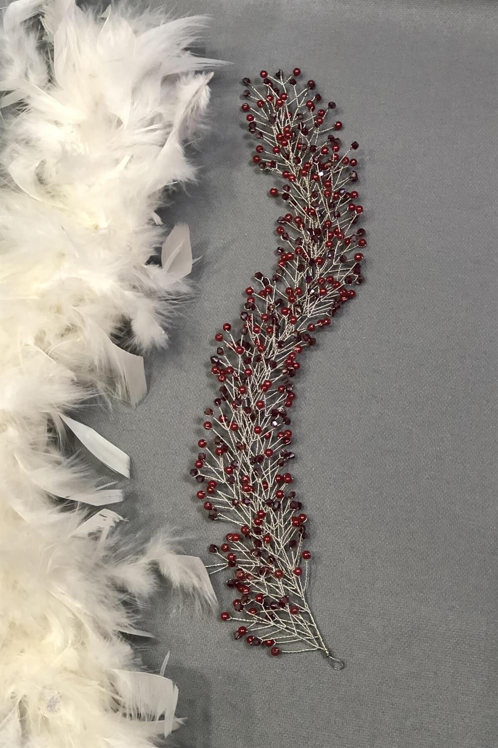 الجملة كريستال Cemre الأحمر الشعر وإكسسوارات الحجاب