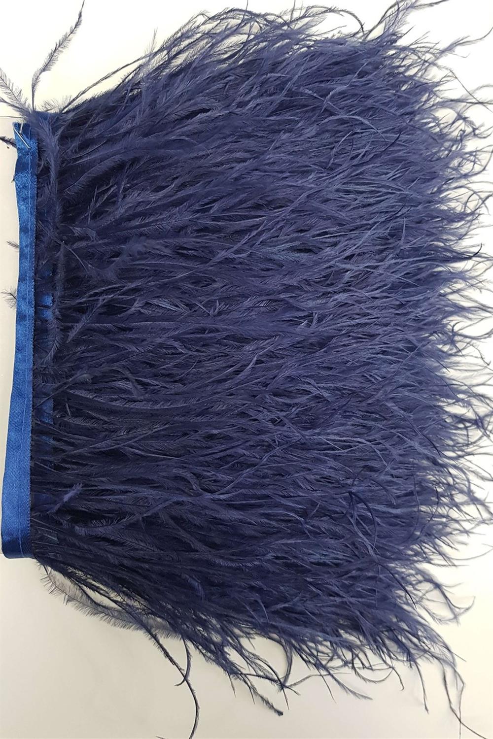 Wholesale Dark Blue Ostrich Feather 1 meter
