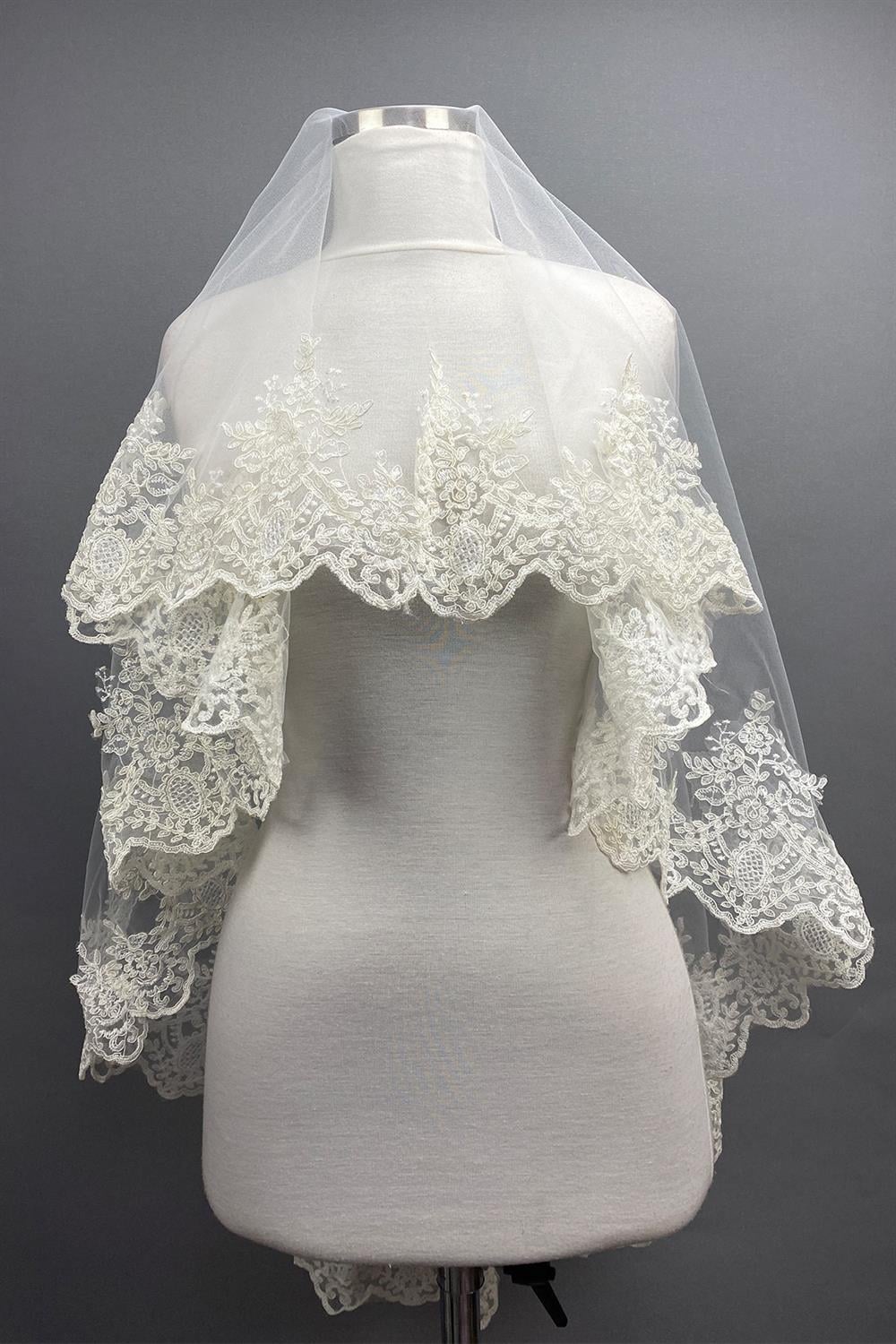 Wholesale Lavin Lace Bridal Veil Henna Face Veil