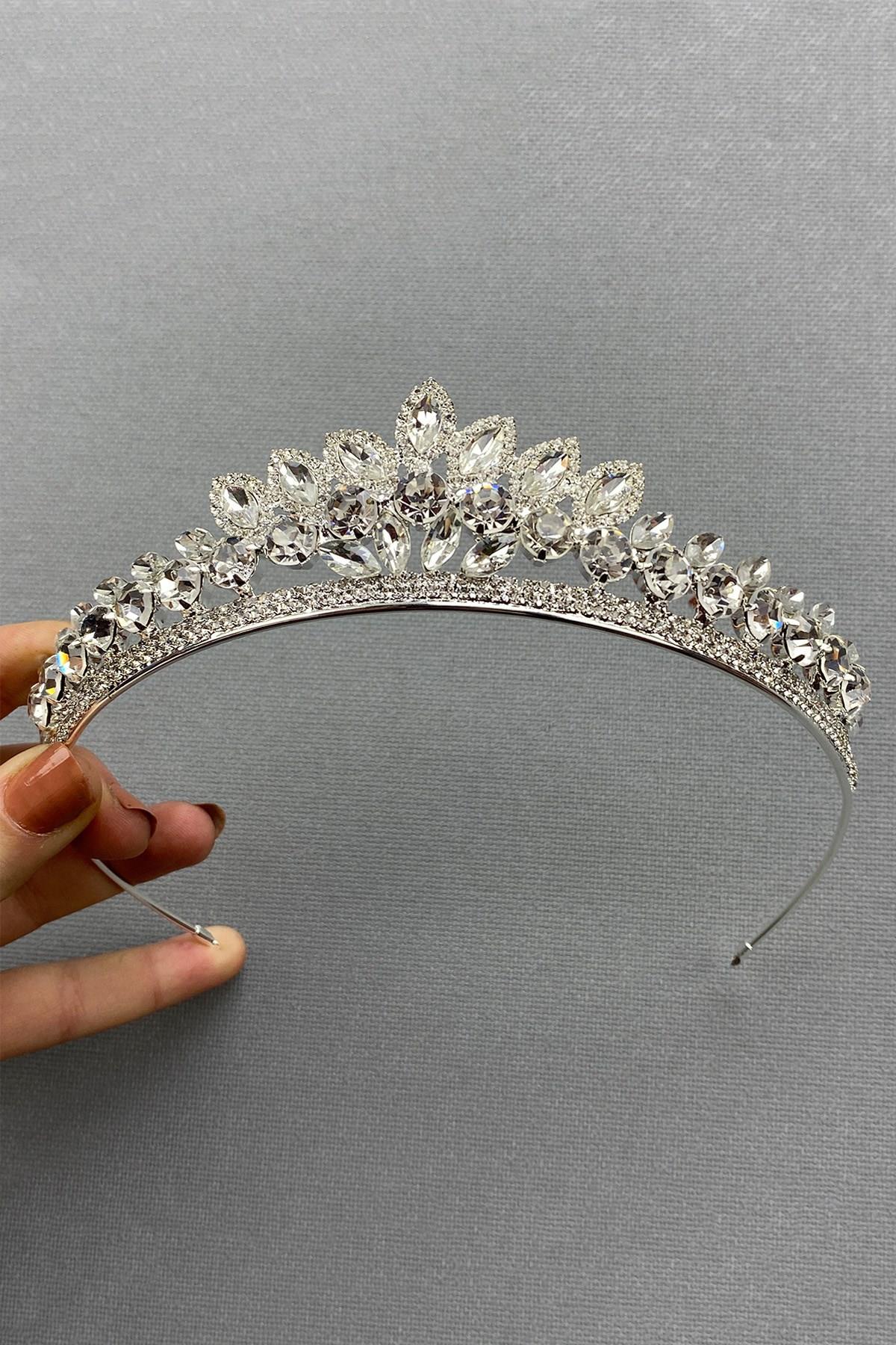 Wholesale Leyn Model Small Shuttle Stone Bridal Crown