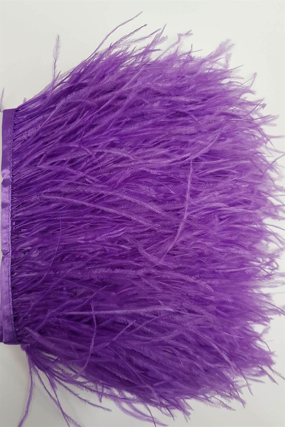 ريش نعام ليلكي بالجملة 1 متر